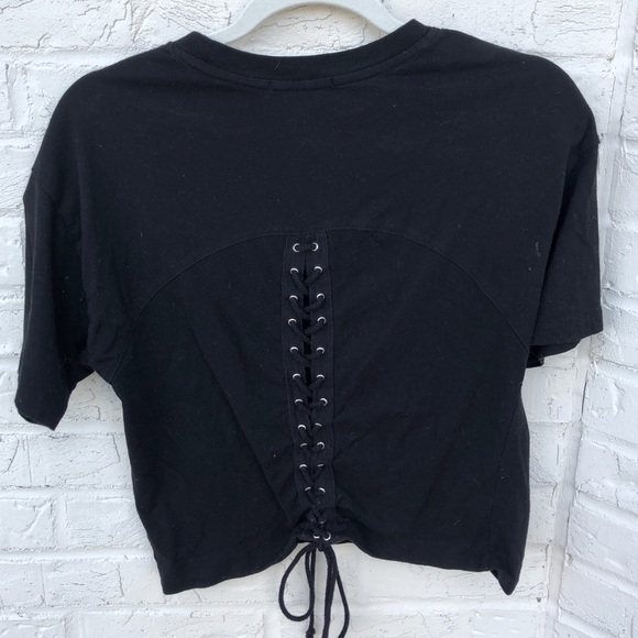 Forever21 Lace-Up Graphic Tee - Picture 5 of 7